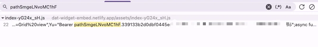 exposed key